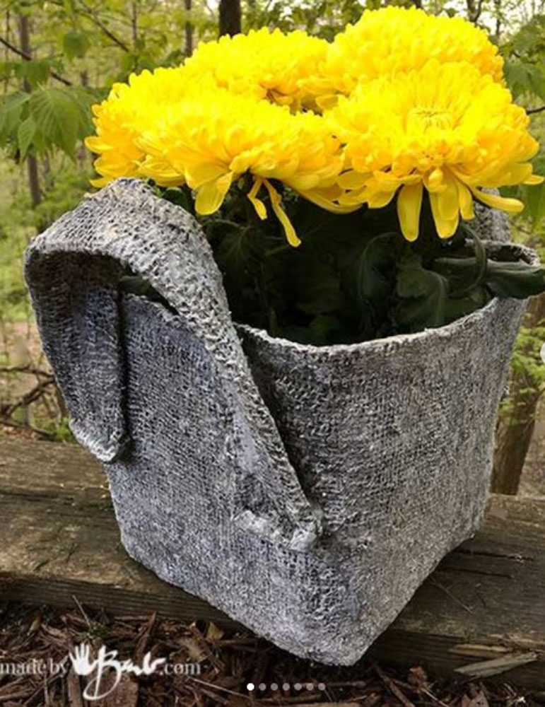 Dipped Fabric Flower Basket - One Bag Wonder Contest Entries